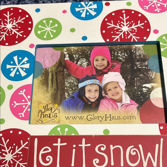 Colorful Snowflake Picture Frame - Picture 3 of 4